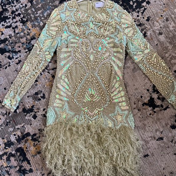Beautiful ASOS edition beaded dress. Never worn. Size 4. Perfect condition - Picture 1 of 5
